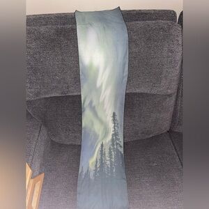 NWOT Silk Northern Lights Print Scarf